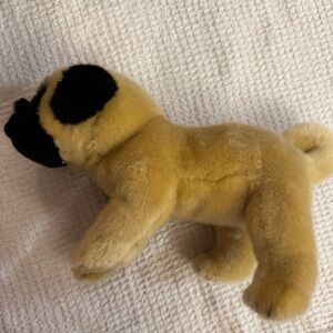 Nat and Jules Pug Plush  Dog 9 X 12 inch Very soft and cuddly Demdaco